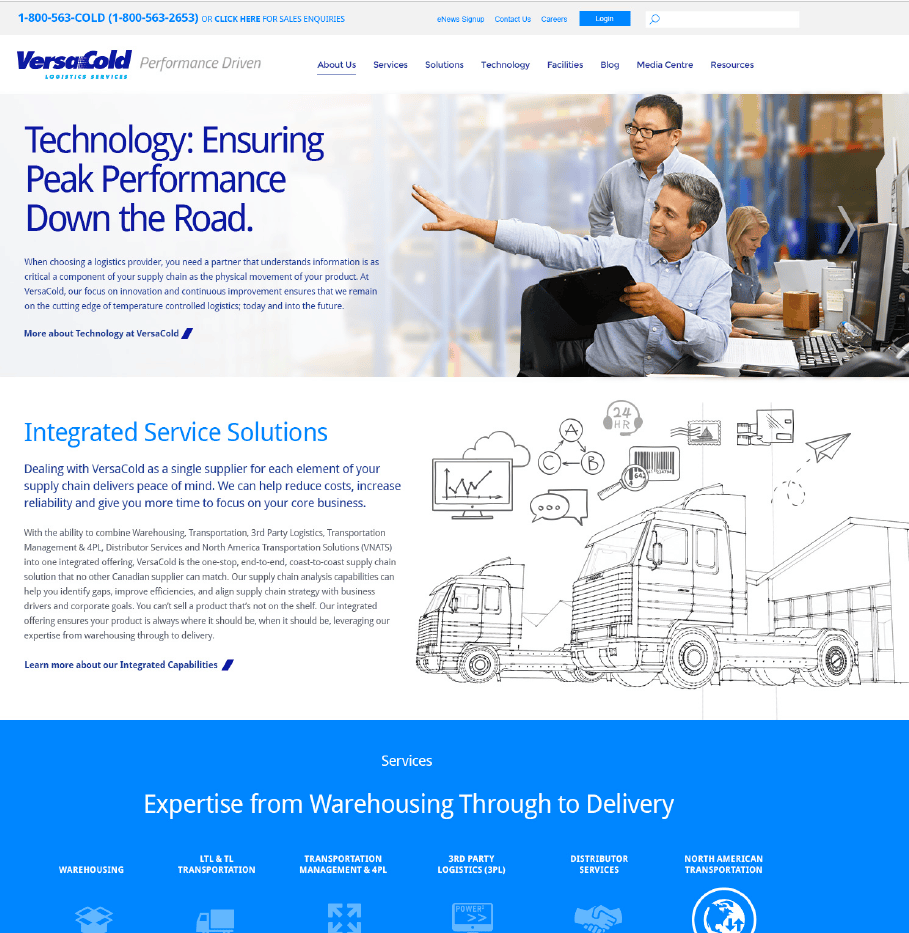 VersaCold Logistics A Wingfield Digital Project