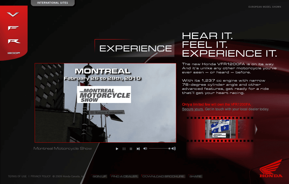 Honda VFR Motorcycle A Wingfield Digital Project