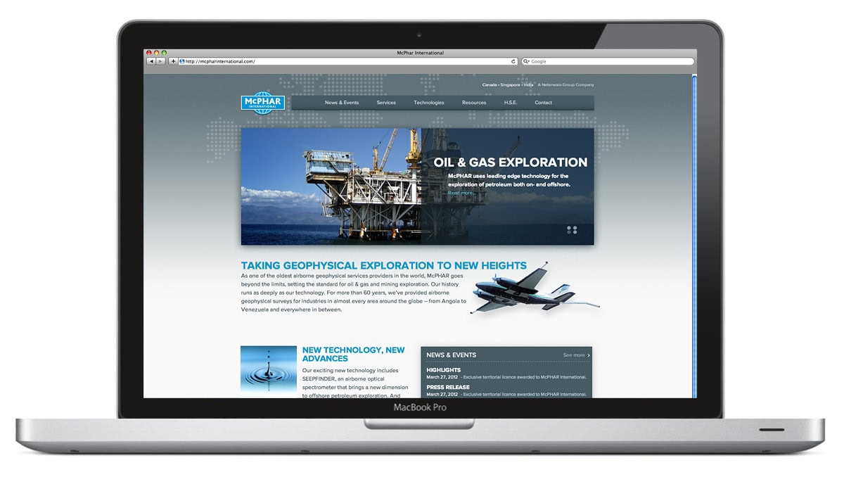 McPhar International A Wingfield Digital Project
