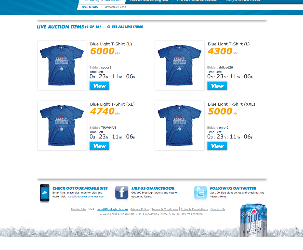 Labatt Blue Light A Wingfield Digital Project