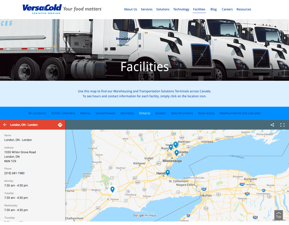 VersaCold Logistics A Wingfield Digital Project